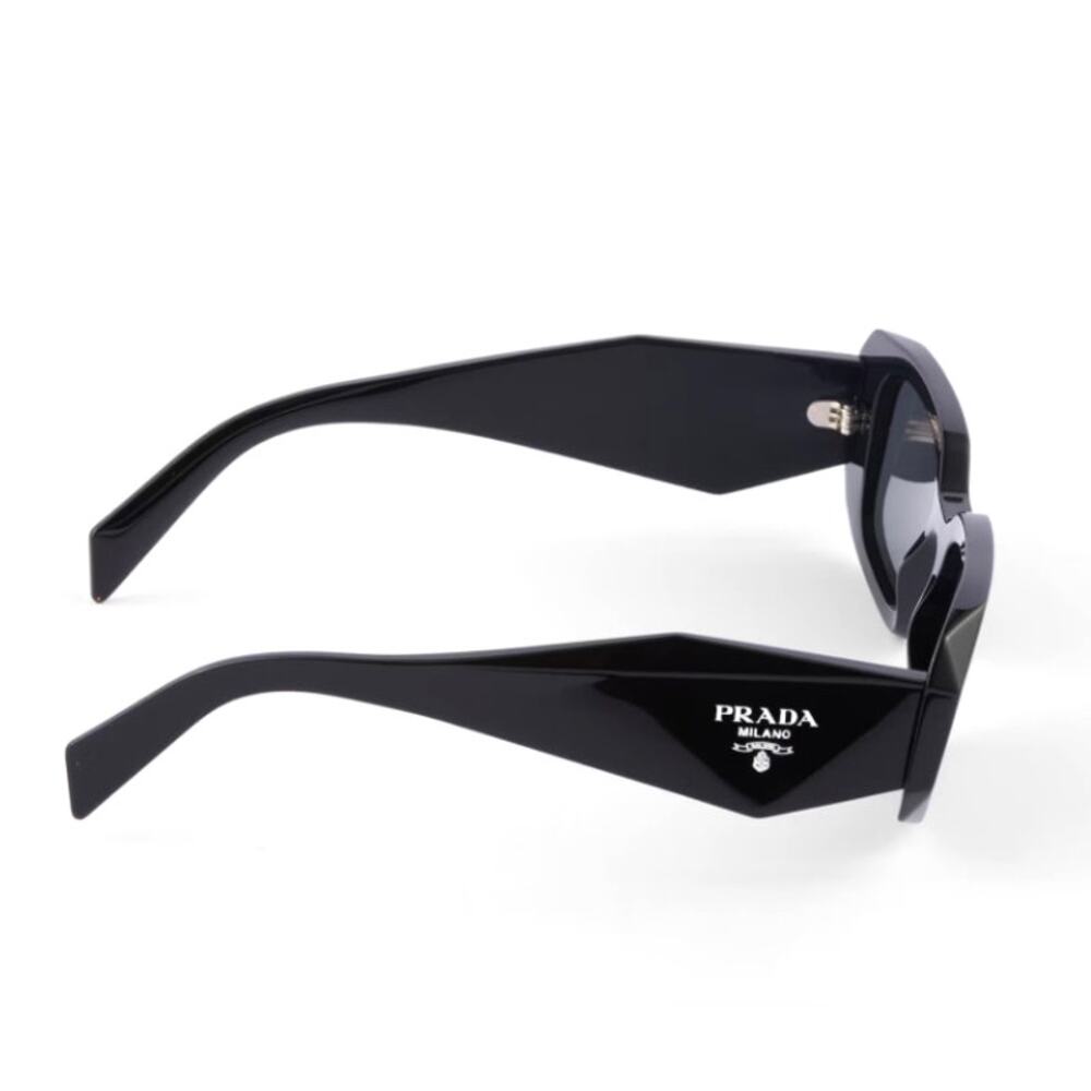 Prada Black Slate Gray Lenses Symbole Sunglasses - Picture 10 of 11